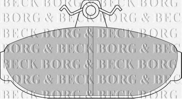 BORG & BECK BBP1079 Комплект гальмівних колодок, дискове гальмо