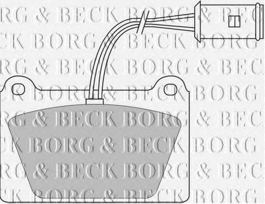 BORG & BECK BBP1113 Комплект гальмівних колодок, дискове гальмо