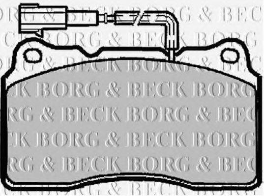 BORG & BECK BBP1918 Комплект гальмівних колодок, дискове гальмо