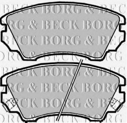 BORG & BECK BBP2047 Комплект гальмівних колодок, дискове гальмо