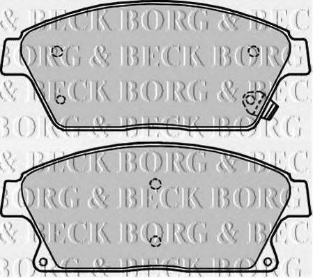 BORG & BECK BBP2228 Комплект гальмівних колодок, дискове гальмо