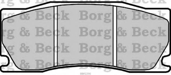 BORG & BECK BBP2296 Комплект гальмівних колодок, дискове гальмо