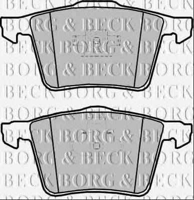 BORG & BECK BBP2353 Комплект гальмівних колодок, дискове гальмо