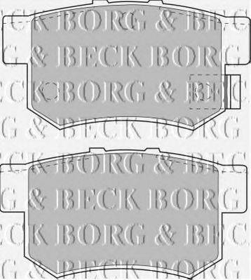 BORG & BECK BBP1535 Комплект гальмівних колодок, дискове гальмо
