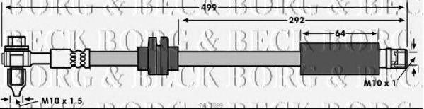 BORG & BECK BBH7899 Гальмівний шланг