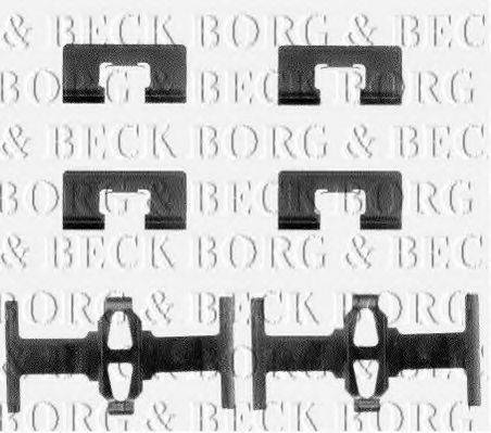 BORG & BECK BBK1053 Комплектуючі, колодки дискового гальма