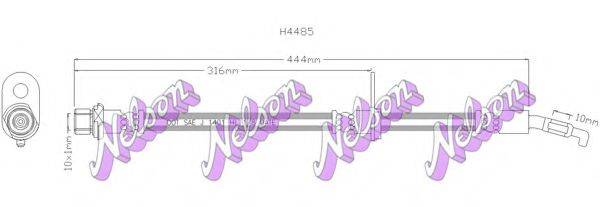 BROVEX-NELSON H4485 Гальмівний шланг