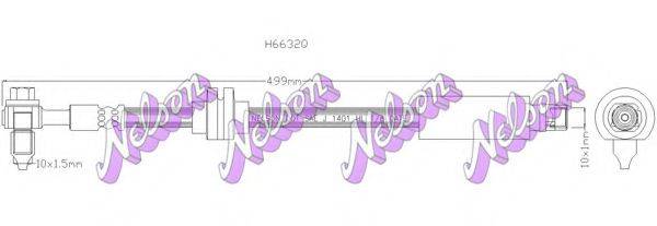 BROVEX-NELSON H6632Q Гальмівний шланг