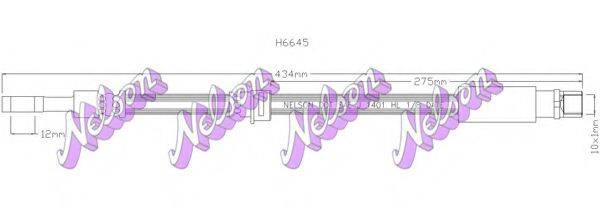 BROVEX-NELSON H6645 Гальмівний шланг
