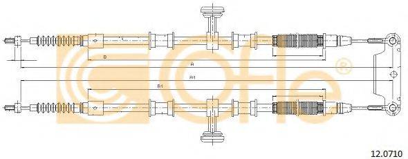 COFLE 120710 Трос, стоянкова гальмівна система