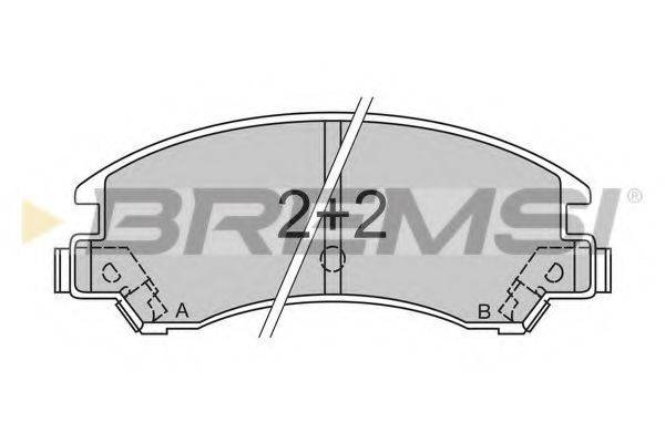 BREMSI 20113 Комплект гальмівних колодок, дискове гальмо