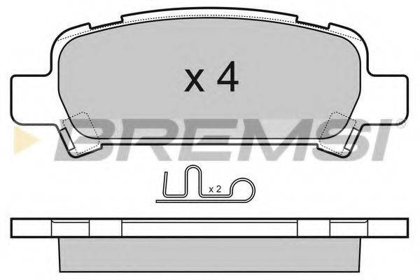 BREMSI 23573 Комплект гальмівних колодок, дискове гальмо