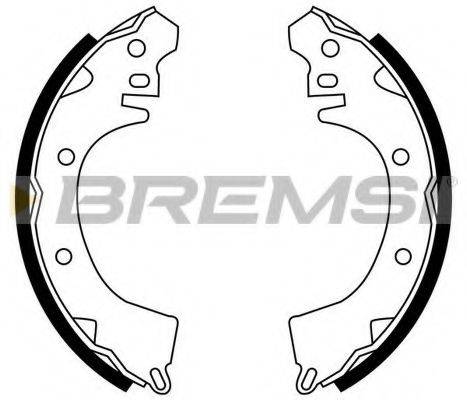 BREMSI 1354 Комплект гальмівних колодок