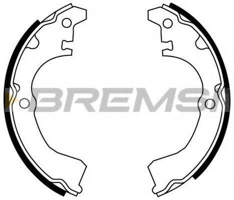 BREMSI GF0943 Комплект гальмівних колодок
