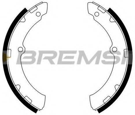 BREMSI GF0955 Комплект гальмівних колодок