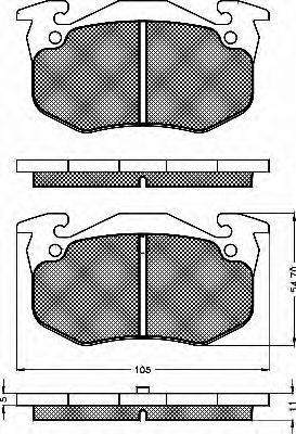 BSF 10456 Комплект гальмівних колодок, дискове гальмо