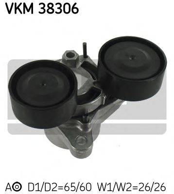 SKF VKM38306 Натяжний ролик, полікліновий ремінь