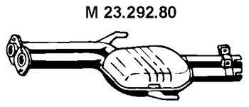 MERCEDES-BENZ 140 490 28 21 Середній глушник вихлопних газів