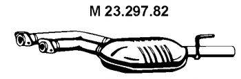 MERCEDES-BENZ 210 490 29 21 Середній глушник вихлопних газів