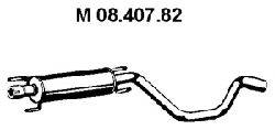 OPEL 5852555 Середній глушник вихлопних газів