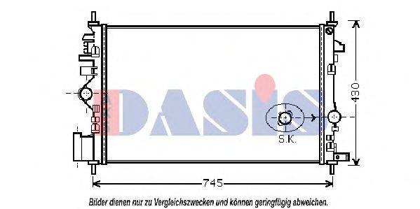 AKS DASIS 150099N Радіатор, охолодження двигуна