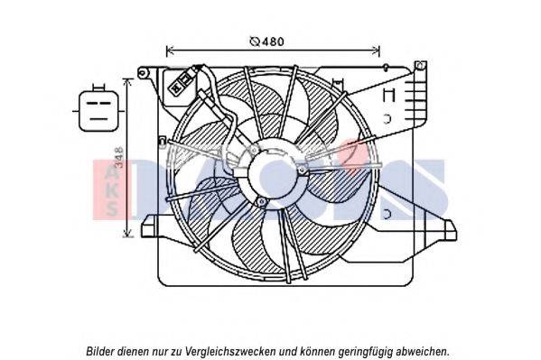 KIA 253802P500 Вентилятор, охолодження двигуна