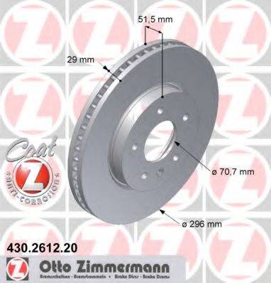 ZIMMERMANN 430261220 гальмівний диск