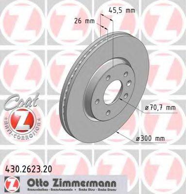 ZIMMERMANN 430262320 гальмівний диск