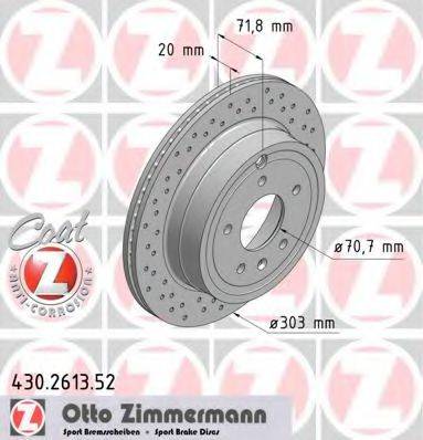 ZIMMERMANN 430261352 гальмівний диск