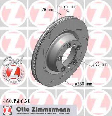ZIMMERMANN 460158720 гальмівний диск