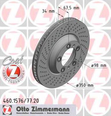 ZIMMERMANN 460157720 гальмівний диск