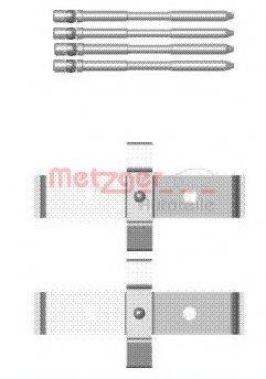 METZGER 1091694 Комплектуючі, колодки дискового гальма