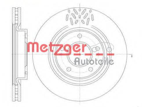 METZGER 699610 гальмівний диск