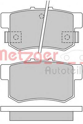 METZGER 1170213 Комплект гальмівних колодок, дискове гальмо