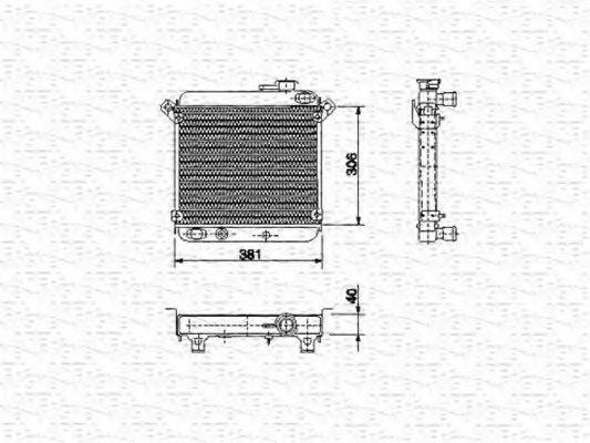 FIAT 5975052 Радіатор, охолодження двигуна